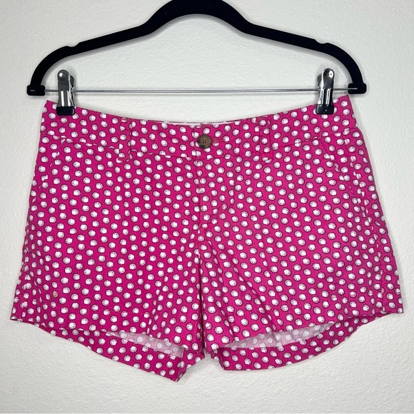 Old Navy Pink & White Seashell Print 100% Cotton Shorts Sz 2 - Picture 3 of 11
